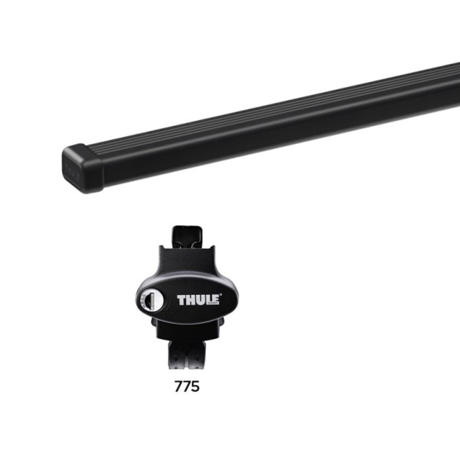 Tetőcsomagtartó Nissan Livina 2007-2013, Thule acél, tetőkorlátos