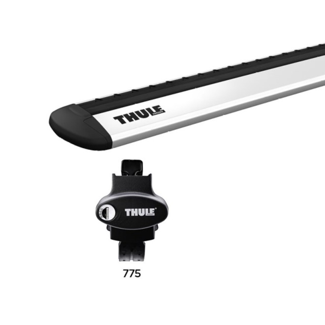 Tetőcsomagtartó Nissan Livina 2007-2013, Thule WingBar Evo, tetőkorlátos