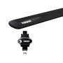 Tetőcsomagtartó Nissan Livina 2007-2013, Thule WingBar Black, tetőkorlátos